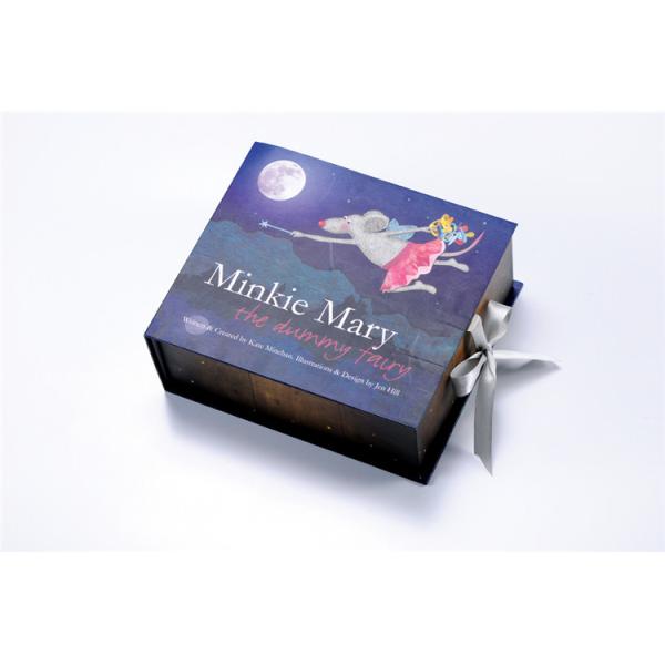 Gloss Lamination Rigid Cardboard Box , Cardboard Gift Packaging Box For Story Book
