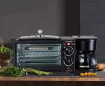 9L 12L Capacity Multi Functional Breakfast Machine in Black Oven Coffee Maker