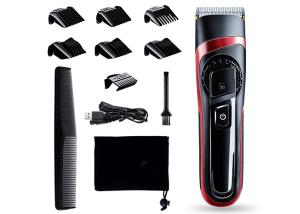 China 2200mAh Electric Hair Trimmer , 100v-240v Waterproof Hair Clippers Rechargeable factory
