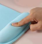 Ergonomic Solid Color Wireless Charger Corporate Gift Waterproof Mouse Pad