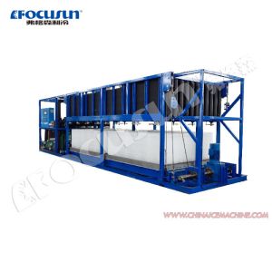 Danfoss Expansion Valve Industrial Ice Block Maker with PLC Touch Screen Control