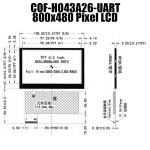 4.3 Inch Smart Serial 800x480 UART TFT Display Screen Sunlight Readable