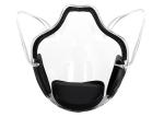 Black Janpanese Style Reusable PC Clear Mouth Shield Mask Visor Medical