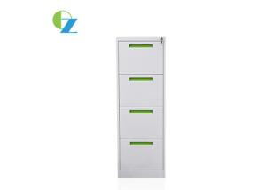 China Vertical 4 Drawer Steel Filing Cabinet Knock Down Structure for school / office factory