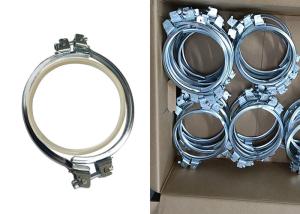 China Dust Removal Heavy Duty Pipe Clamps With Silicone / EPDM Sealing Ring factory