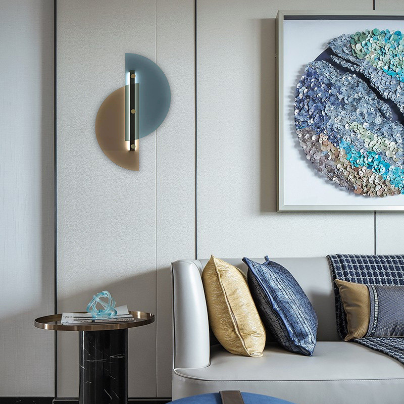 Nordic H-500mm Stalinite Modern Wall Lamp For Bedroom