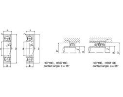 China Precision Spindle Bearings: Steel balls HS7002E.T.P4S.UL factory