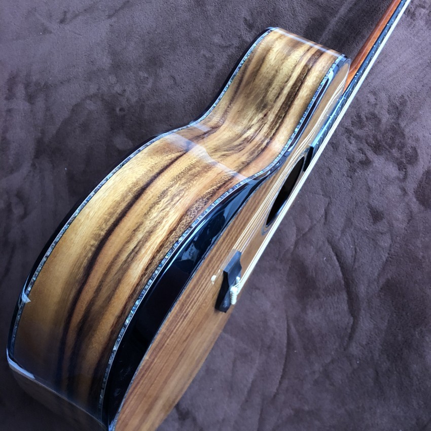 Custom 2021 New Style GPS14 with Angle Cut Corners Real abalone Inlay KOA Wood Acoustic Guitar