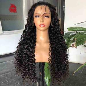 China Water Wave HD Frontal 13x6 Wig Human Hair Wigs Lace Super Double Drawn factory