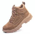 Kevlar Plate Welding Safety Shoes Brown Safety Work Boots Steel Toe