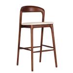 Commercial Furniture High Chair Bar Stool for Modern Hotel and Restaurant Wood