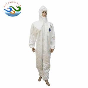 China Disposable Non Woven Acid Resistant 185 White Lab Coat factory