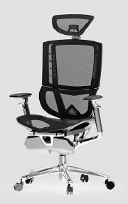 China PA GF Office Ergonomic Gaming Chair With Adjustable Footrest factory