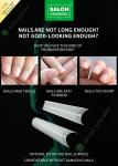 Stair Shape Half Cut False Nail French Style Artificial Nail Tips Fake Nail