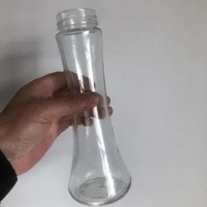 China 350ml Round Fruit King Coconut Water Juice Beverage Glass Bottles with Lid factory
