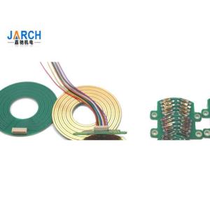 China Cylindrical 360 Degree 250RPM 14mm Pancake Slip Ring factory