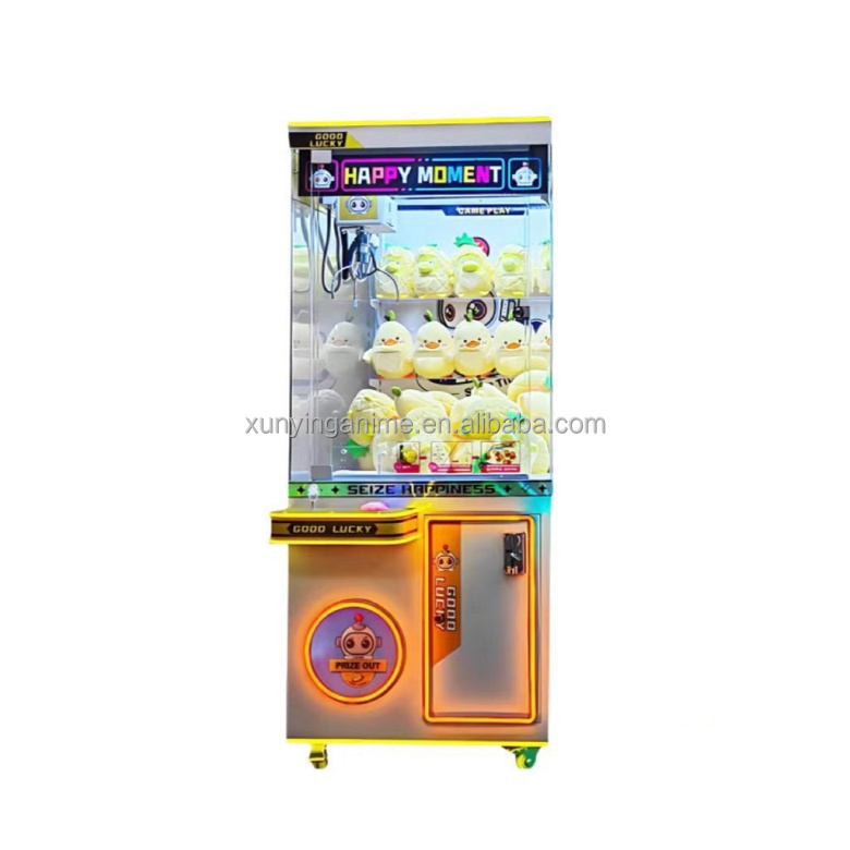 80*90*210cm Coin Operated Crazy Toy Crane Claw Vending Game Machine for 1 Player