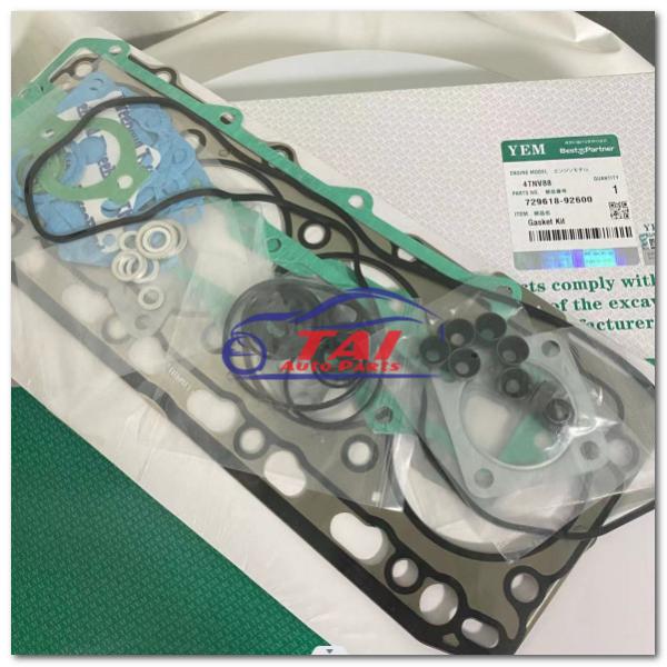 4TNV88 Diesel Engine Parts Full Gasket Set 729618-92600 For Yanmar Engine 4TNV88 4TNE84