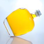 Clear Round Shape Glass Bottle for Gin Rum Champagne Brandy Whisky 700ml