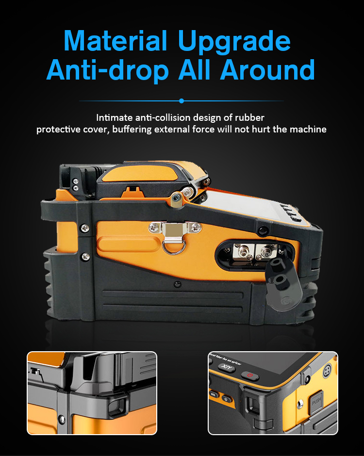 AI-9 6 Motos Multilanguage Fusion Splicer Fiber Optic Equipment Automatic Fusion Splicer Fiber Optic Fusion Splicer
