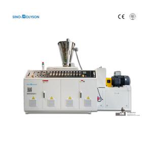 China 65mm Twin Screw PVC Rain Gutter Making Machine With Counter Rotating factory