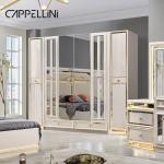 Luxury Wooden Frame King Size Leather Bed Bedroom Sets Double Home Queen Wood