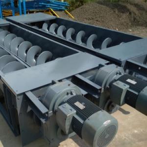 China Municipal Sewage Double Screw Conveyor , 400mm Dewatering Screw Conveyor factory