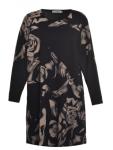 Long Sleeve Mature Ladies Plus Size Dresses Customized Color / Material