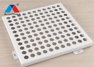 China Recyclable Aluminium Perforated Panel , Exterior Decorative Aluminum Mesh Panels factory
