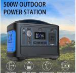 Hot sales 110V 220V Portable Power Station 500wh Peak 1000W Emergency Battery