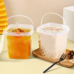 Stylish Insulated Milk Tea Bottles With Screw on Lid Square / Round Design