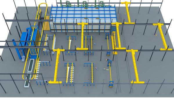Circle Type Professional Hot Dip Galvanizing Equipment For Galvanizing Steel