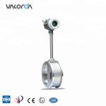 Digital temperature and pressure compensation vortex gas flowmeter with display