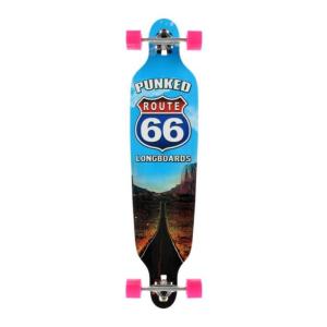 China Punked Skateboards The Run 66 Longboard Complete Skateboard - 9&quot; x 41.25&quot; factory