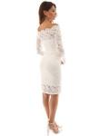 Elegant off Shoulder Lace Bodycon Midi Dress for Woman Elegant off Shoulder Lace