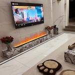 Modern Fireplace Led Electric Fireplace Remote Control Waterproof And Safe For
