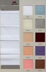 Modern Double Layer beige Fabric Roller Blinds Shangri-la blind For Office Home