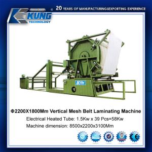 China Antiwear Electric Mesh Belt Laminating Machine Multi Function factory