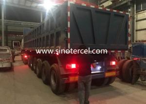 China Hydraulic Semi Tipper Trailer Tri Axle Semi Tipper For Transportation factory