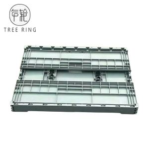 85l Capacity Foldable Plastic Storage Bins 800 X 600 X 280mm With Cover