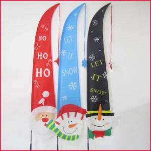 China Feather Flag Santa Claus/Snowman factory