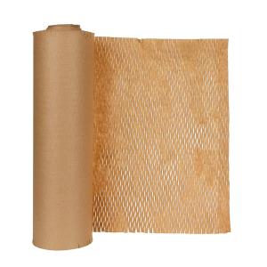 China OEM ODM Honeycomb 500mm Eco Wrapping Paper Degradable Kraft Buffer factory