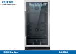 280L Volumn Dry Age Meat Fridge , Meat Maturation Cabinet DA-280A Metal Shelves
