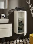 Customized White Lacquer Bathroom Vanity Modern Floating Storage Cabinet