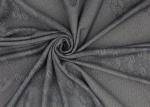 260gsm Mattress Quilting Fabric Linen Gray Polyester Knitted Jacquard Protective