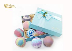 China Essential Oil Handmade Spa Bath Bomb , Organic Favors Gift Wedding Bath Bombs factory