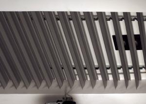 China Environmentally Friendly Powder Coating Linear Metal Ceiling , Pure White 9010 factory