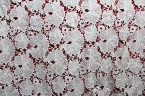 China Apparel Accessories Chemical Lace Fabric Water Soluble Embroidery lace fabric factory