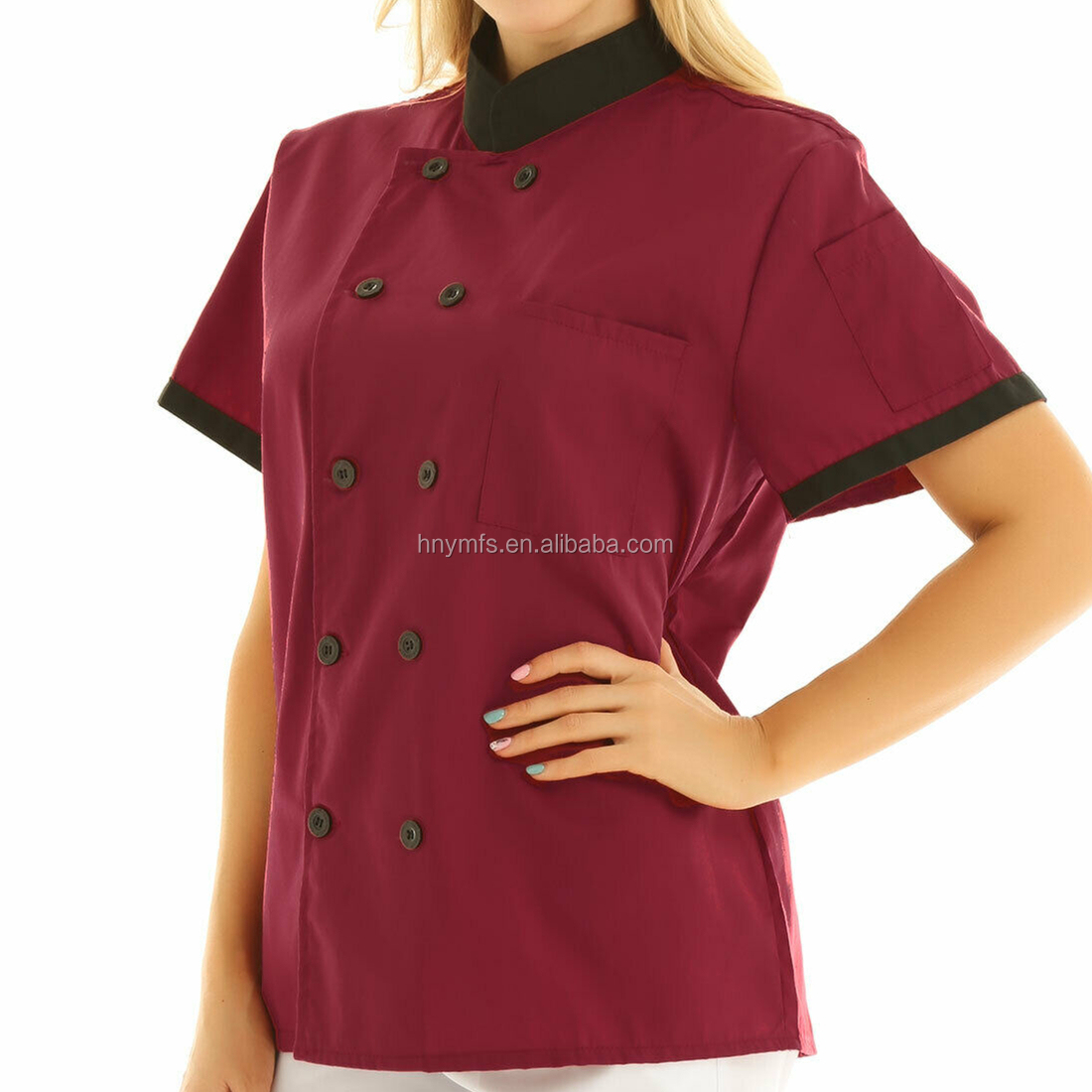 Breathable Restaurant Coolest Chef Coats Poplin Fabric Type