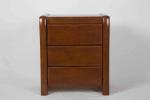 Modern Small Bedside Table Solid Wood , 3 Drawer Bedside Table 19.7 KG Rubber